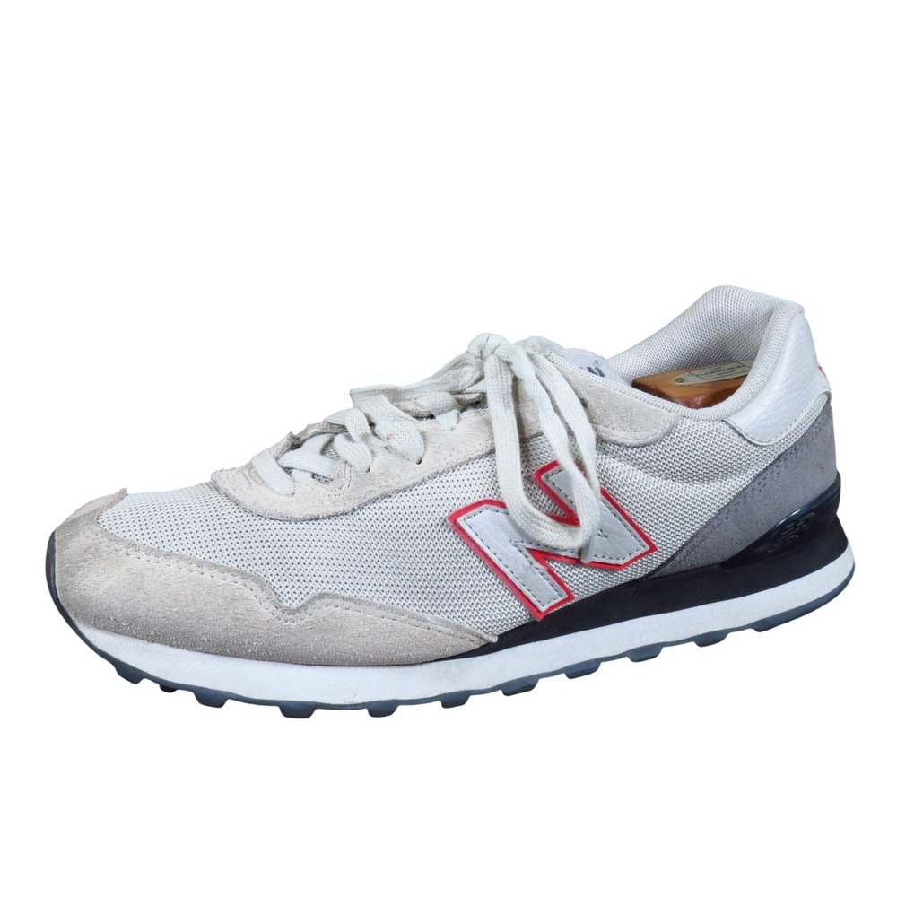 New Balance 515 Men Running Shoe Size 10.5 Athletic Training Gray White Red